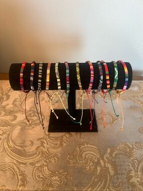12pc Handwoven Surfer Bracelets